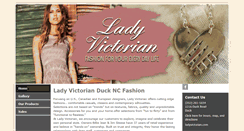 Desktop Screenshot of ladyvictorian.com